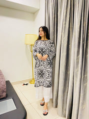 Cotton Block Printed Kurta Elegant & Comfortable 1 Piece