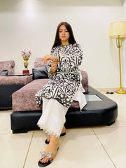 Cotton Block Printed Kurta Elegant & Comfortable 1 Piece