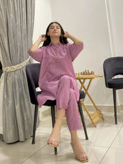 Elegant Cotton Yarn Dyed Co Ord Set 2 Piece