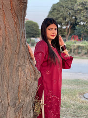 Embroidered Cotton 2-Piece Co-Ord Set