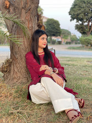 Embroidered Cotton 2-Piece Co-Ord Set