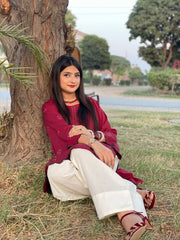 Embroidered Cotton 2-Piece Co-Ord Set