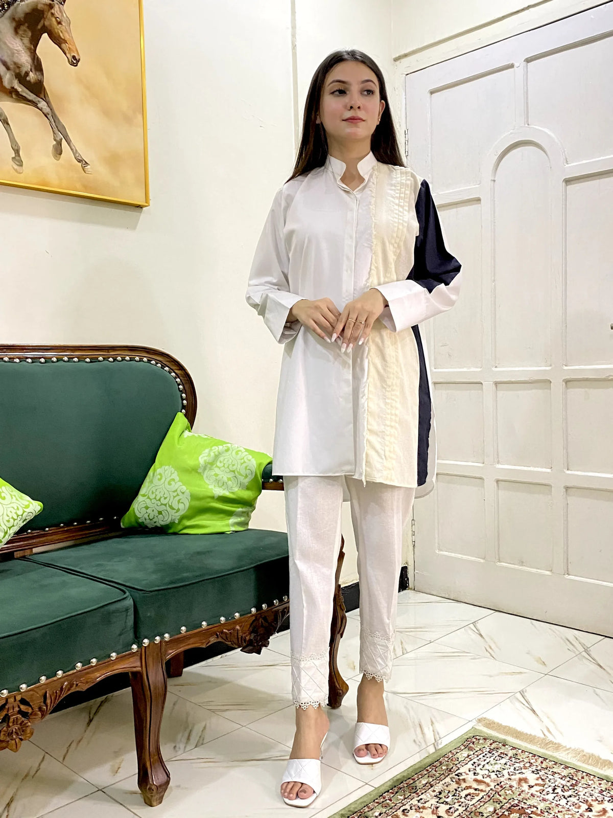 Versatile Design Cotton patchwork Kurti 1 Piece