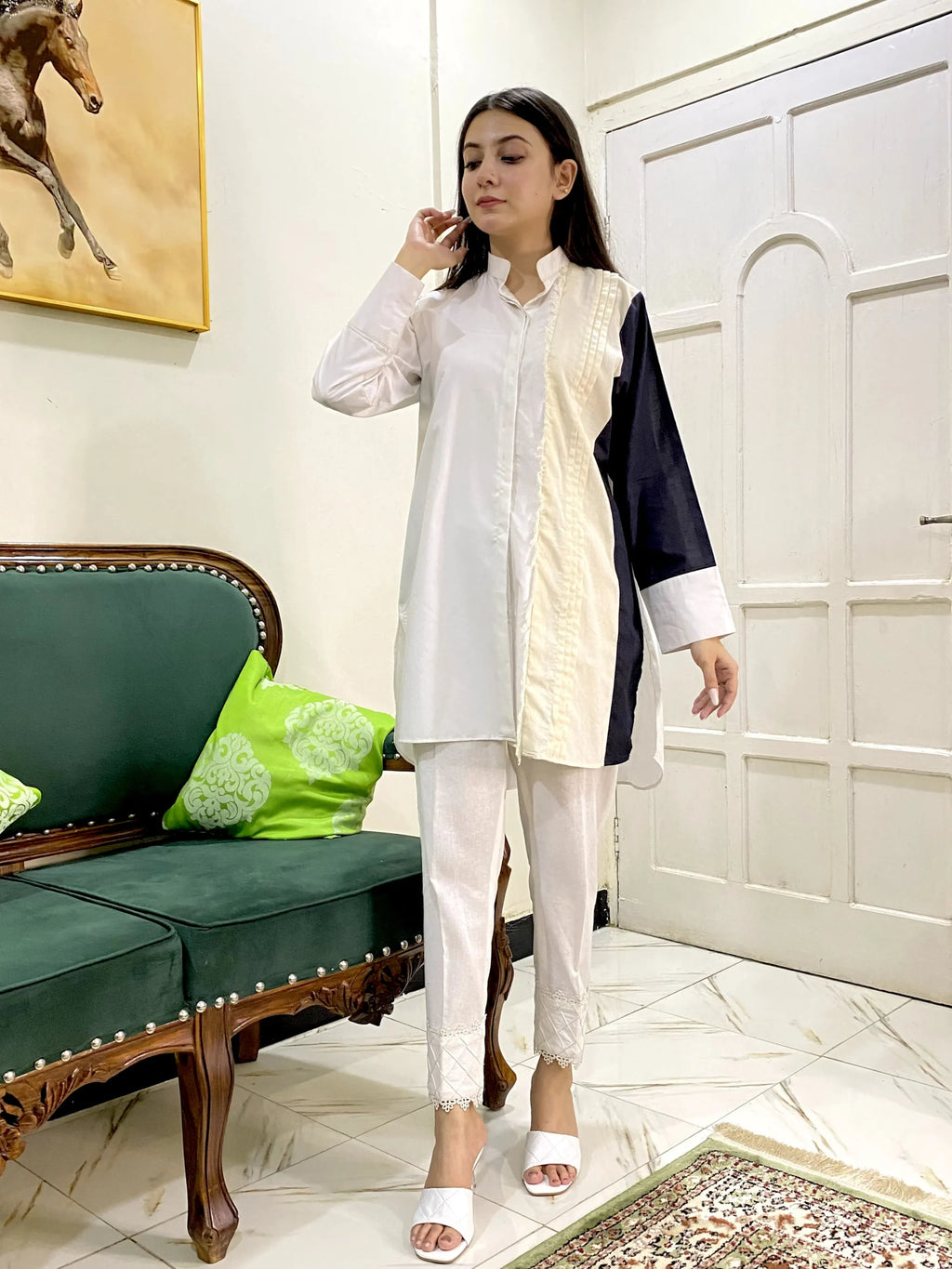 Versatile Design Cotton patchwork Kurti 1 Piece
