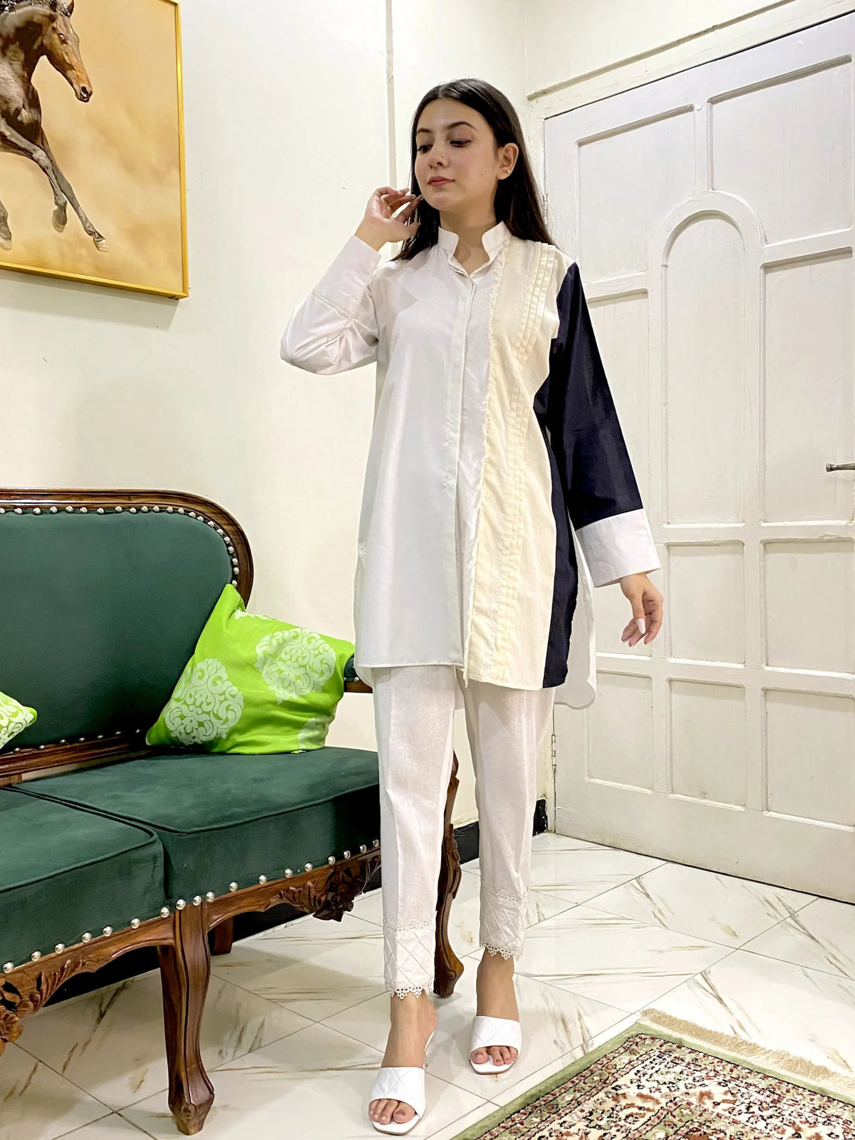Versatile Design Cotton patchwork Kurti 1 Piece