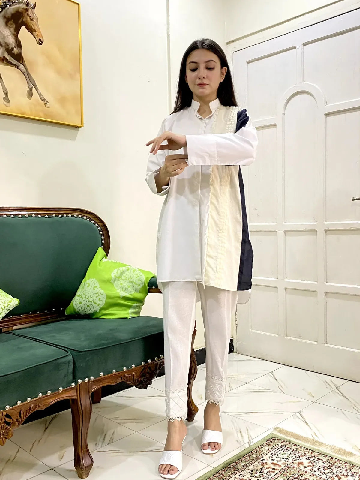 Versatile Design Cotton patchwork Kurti 1 Piece