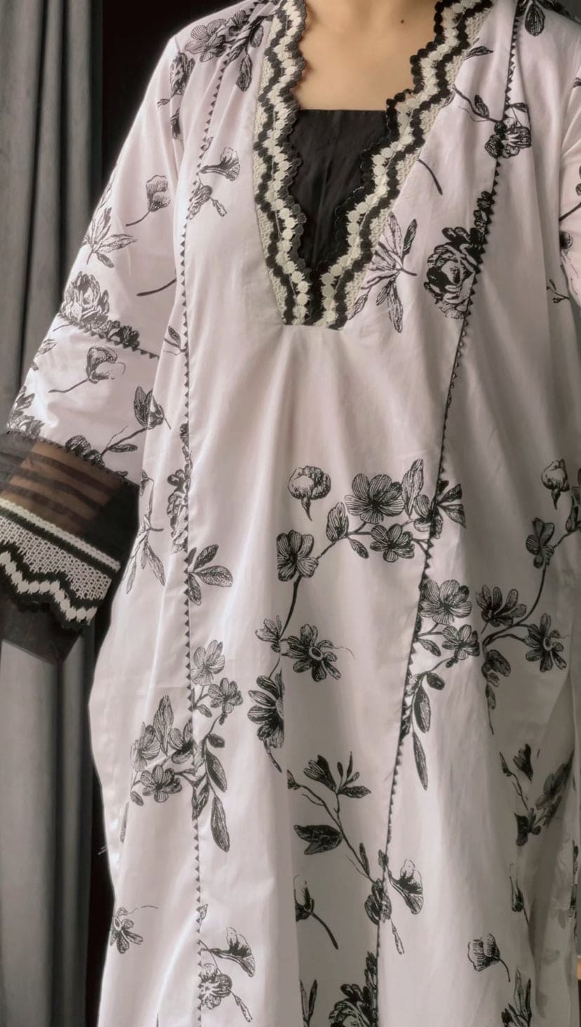 2 Piece Cotton Printed  Suit