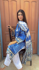 Printed Lawn Stitched 3 Piece Suit