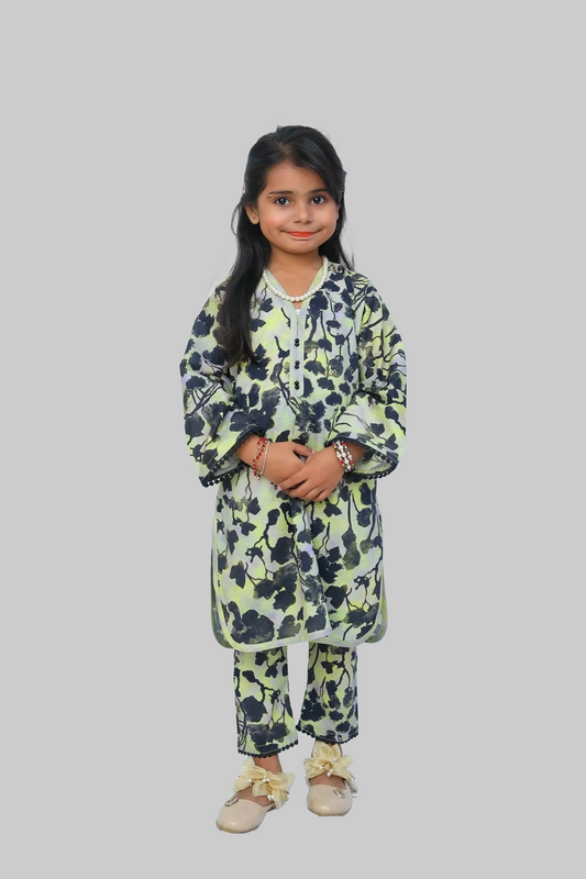 Stitched 2 Piece Set for simplicity and attitude  ( Shirt + Trouser)-  100% Cotton