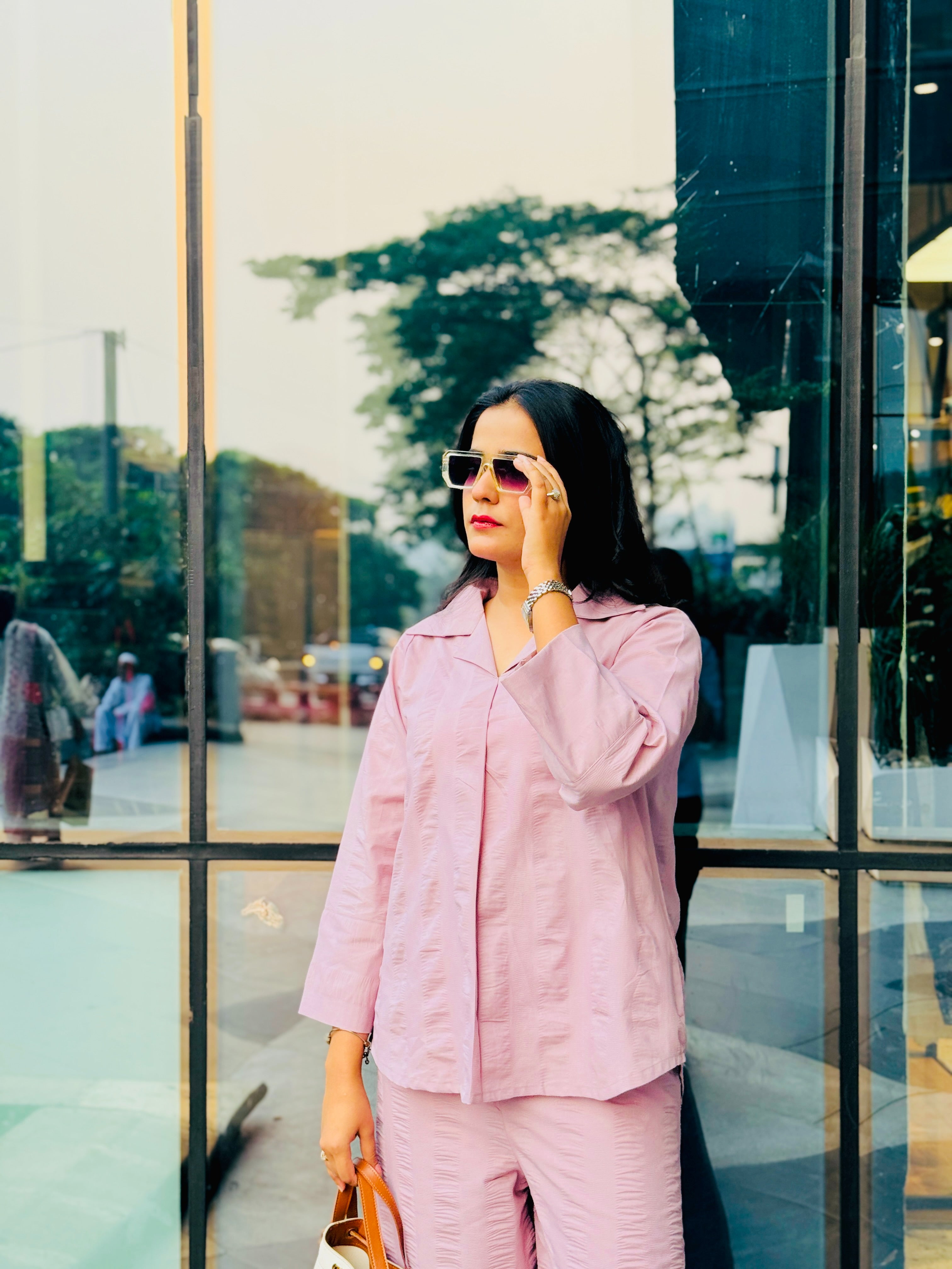 Seersucker Cotton Co-Ord Set