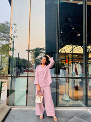 Seersucker Cotton Co-Ord Set