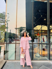 Seersucker Cotton Co-Ord Set