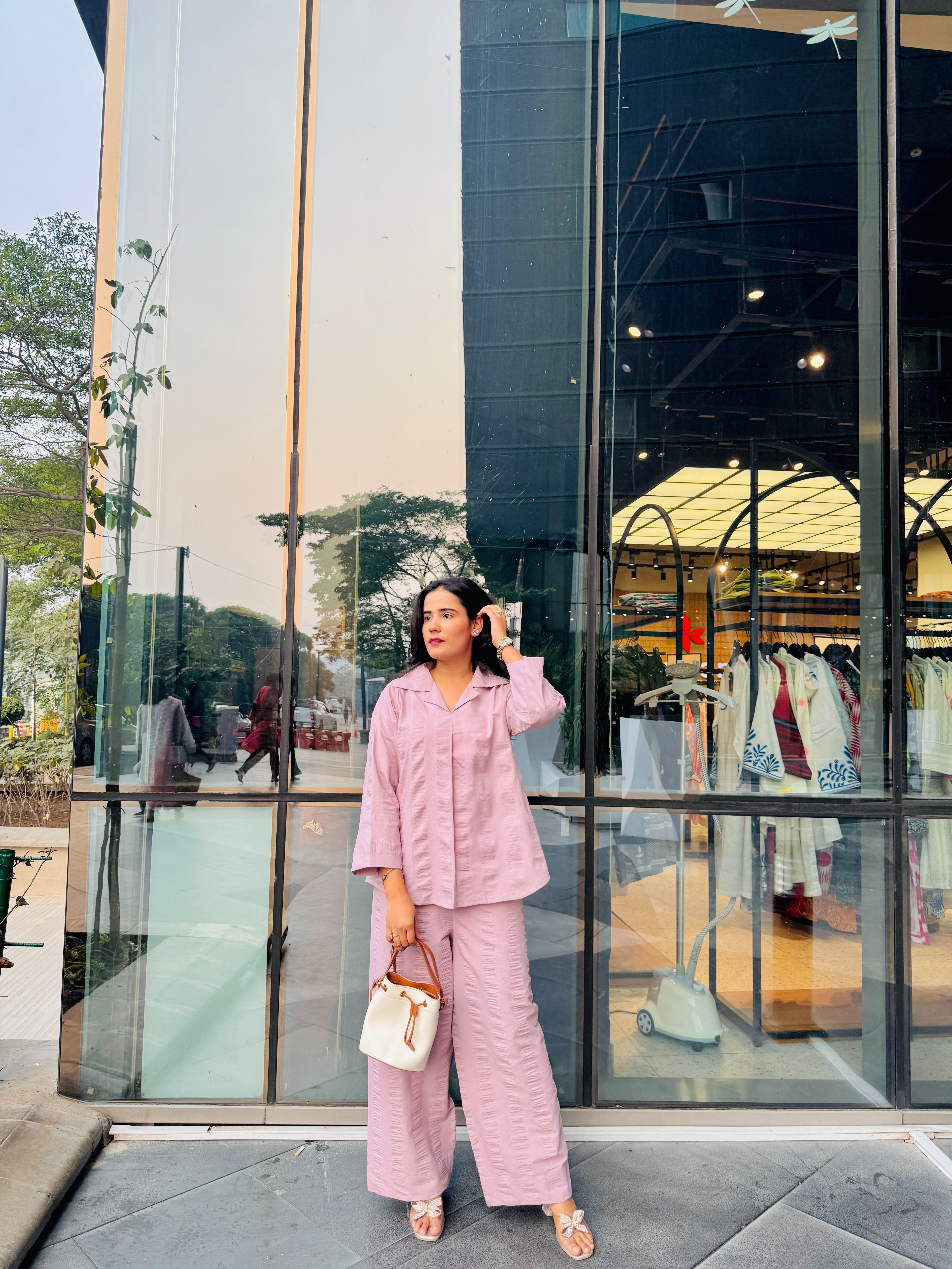 Seersucker Cotton Co-Ord Set