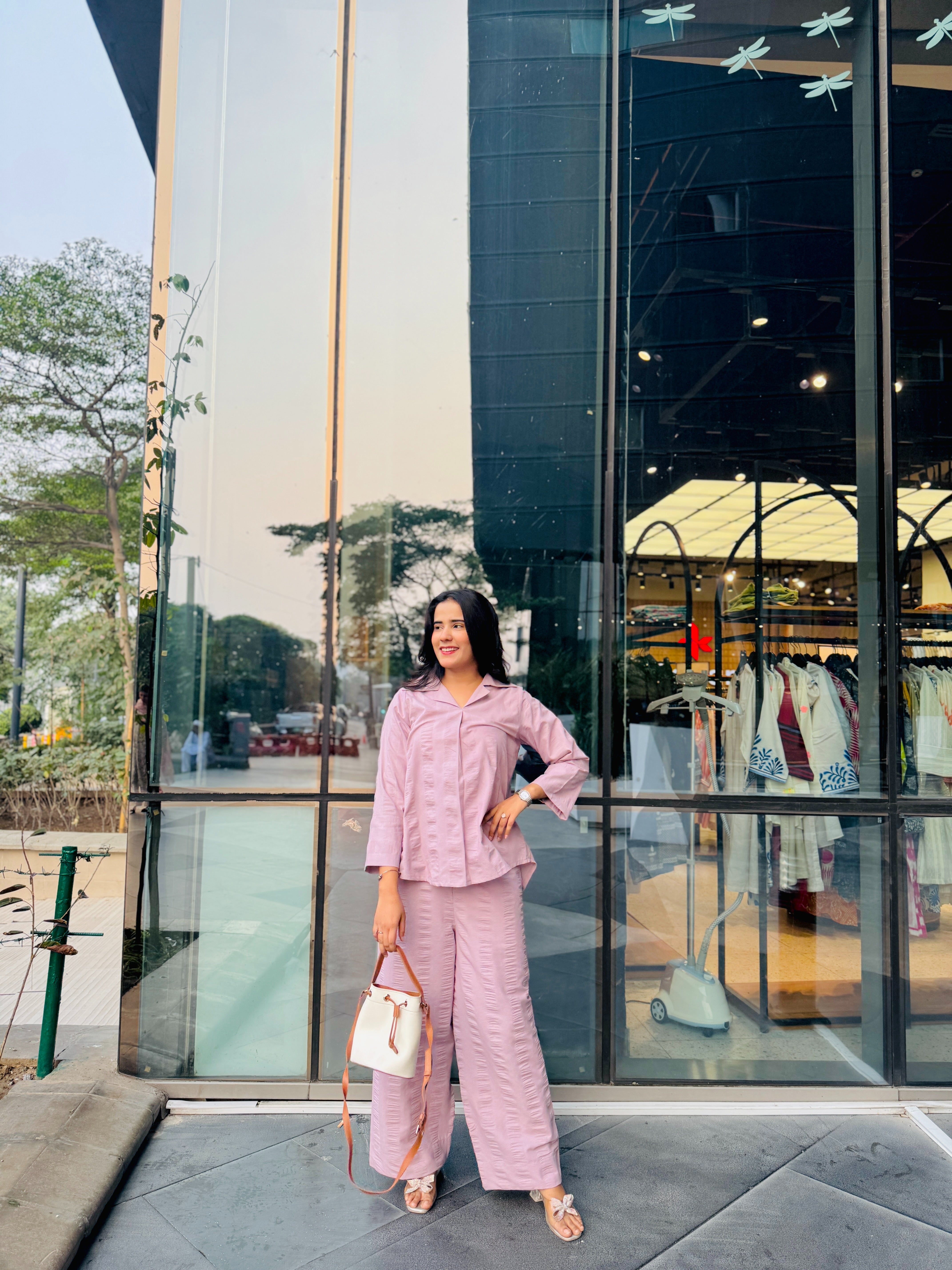 Seersucker Cotton Co-Ord Set