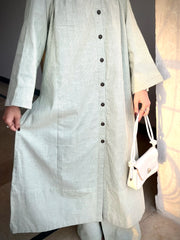 Yarn Dyed Cotton 2-Piece with Wooden Buttons
