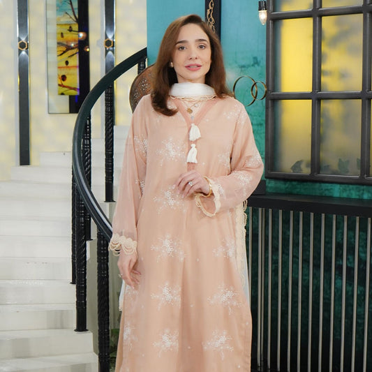 3 Piece Embroidered Suit
