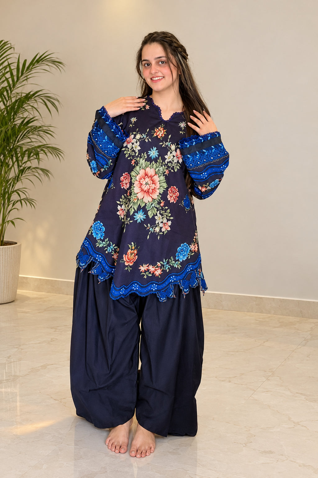 Printed Viscose 2 Piece Co-Ord Set