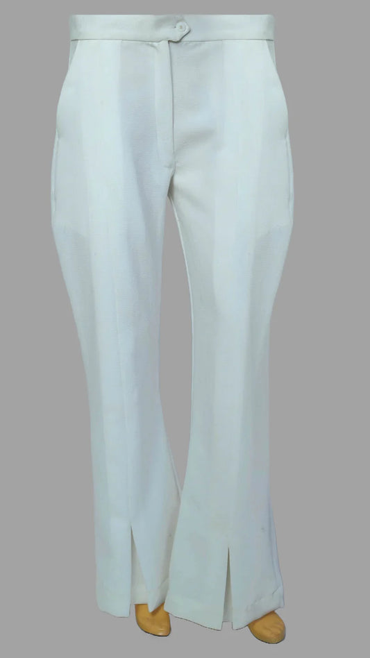 Back and Front  Slited style- Stitched Pant  -  Cotton Viscose