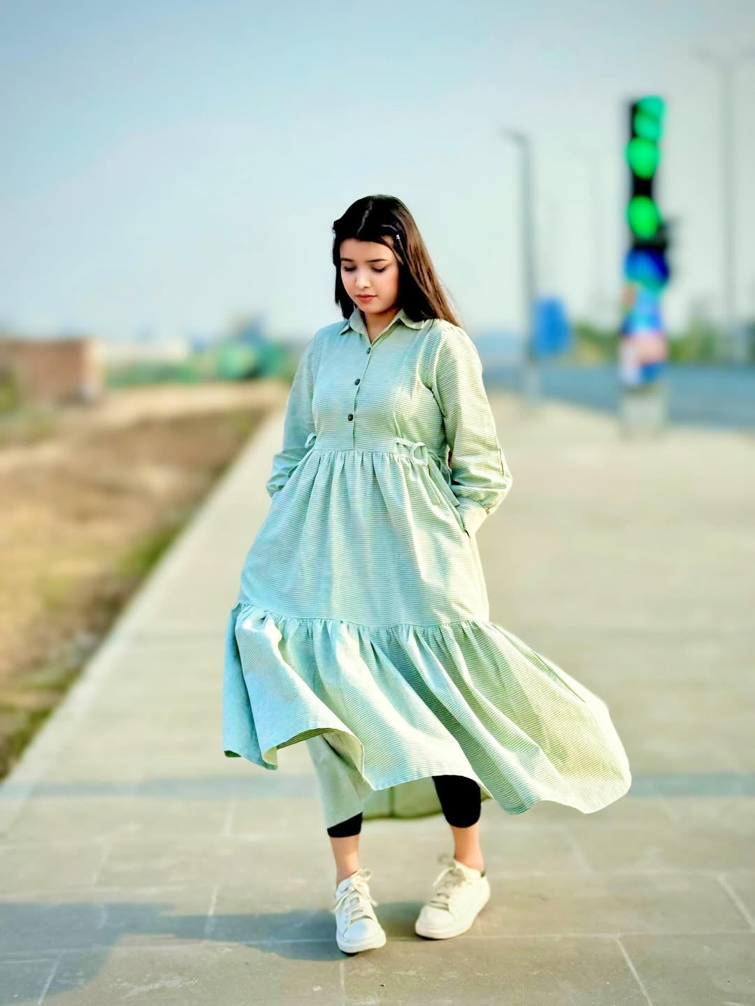 Yarn Dyed Cotton - 1 Piece Dress