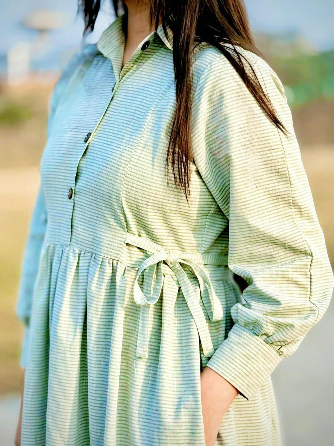 Yarn Dyed Cotton - 1 Piece Dress