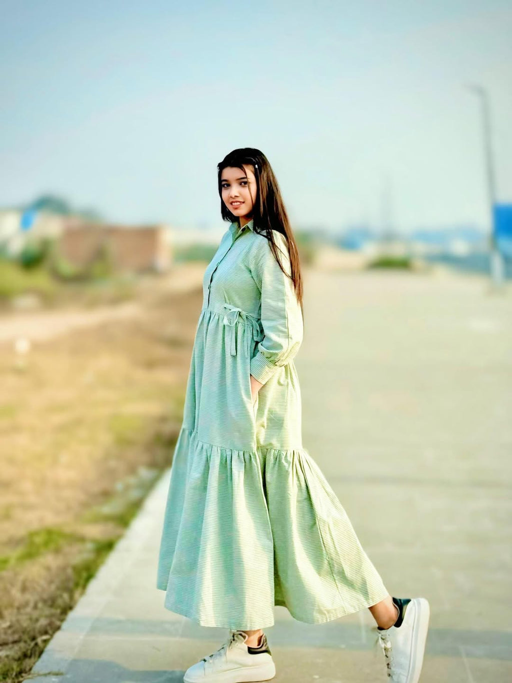 Yarn Dyed Cotton - 1 Piece Dress