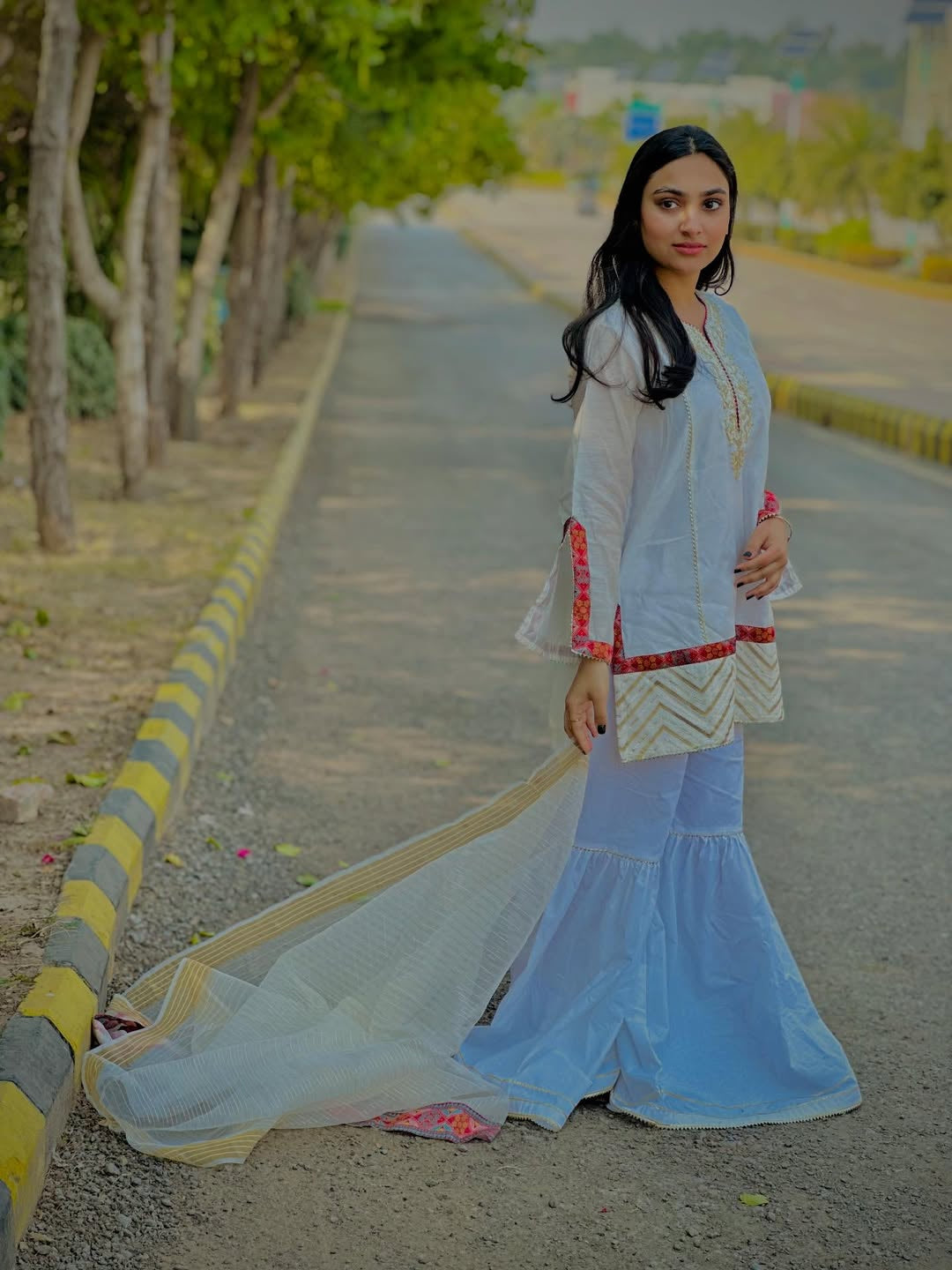 Embroidered Cotton Co-Ord Set