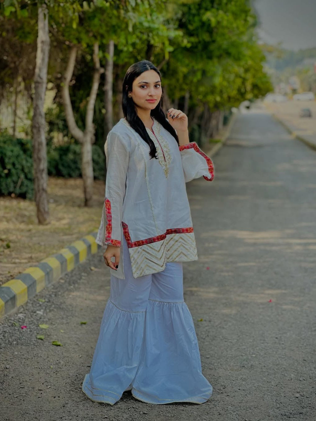 Embroidered Cotton Co-Ord Set