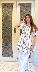 Women's Cotton Printed Co-Ord Set with Dhaka Pants