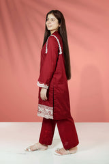 2 Piece Cotton Embroidered Suit