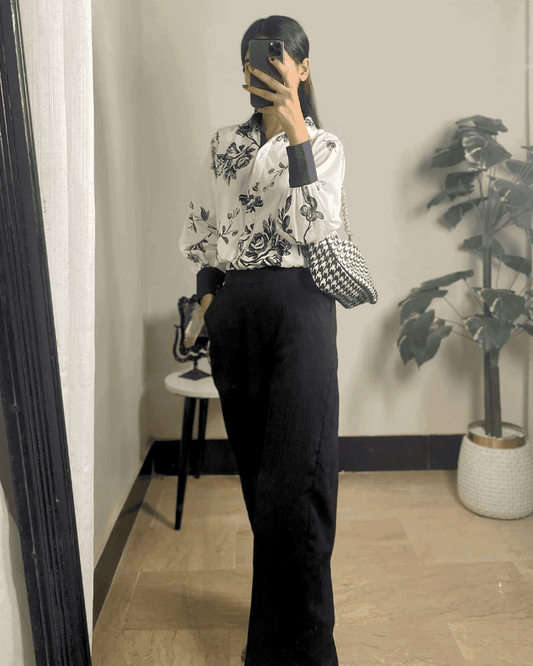 1 Piece Printed  Cotton Stitched Shirt