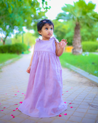 Seer Sucker Cotton Kids Dress – Soft & Breathable