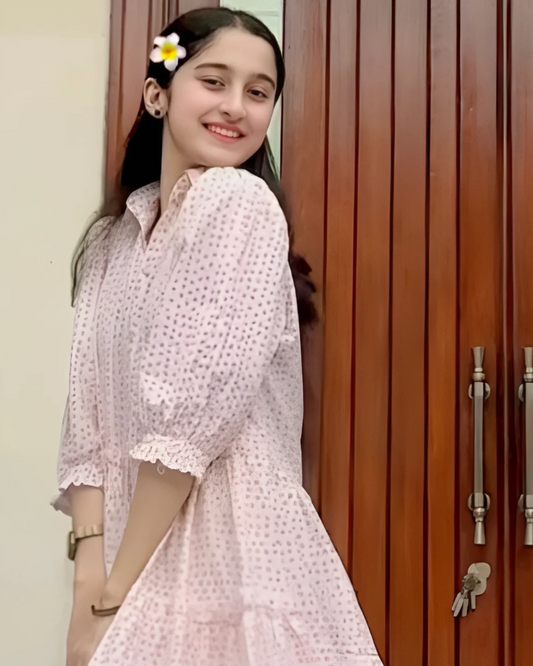 Light Pink Cotton Maxi Dress – 1 Piece Casual Wear