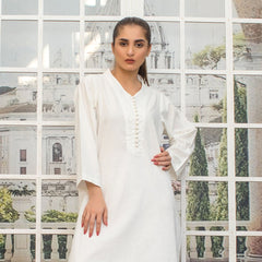 1 Piece Cotton Embellished long Kurta