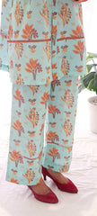 2 Piece Lawn Embroidered  Co- Ord Set