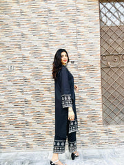 2 Piece Cotton Embroidred Suit