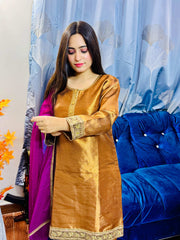 3 Piece Embroidered Suit