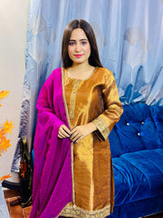 3 Piece Embroidered Suit