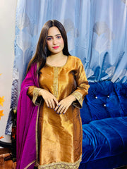 3 Piece Embroidered Suit