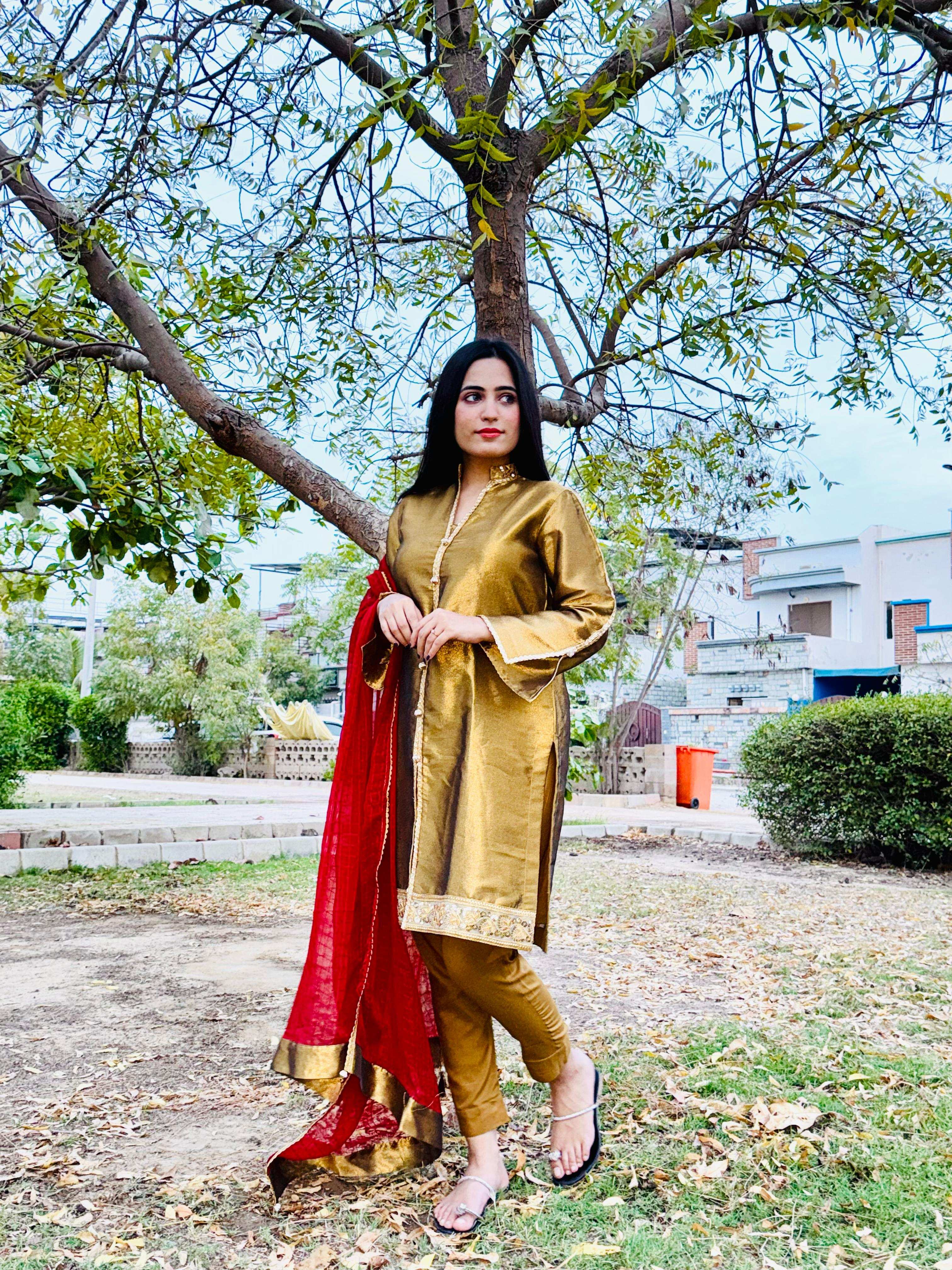 3 Piece Embroidered Suit
