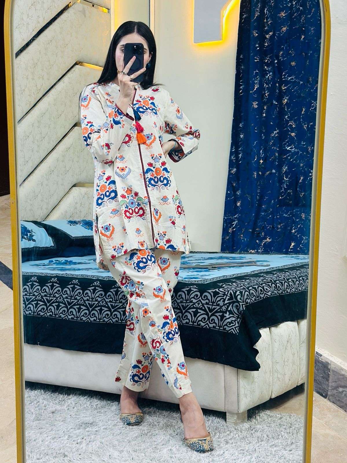 2 Piece Cotton Printed Co- Ord Set