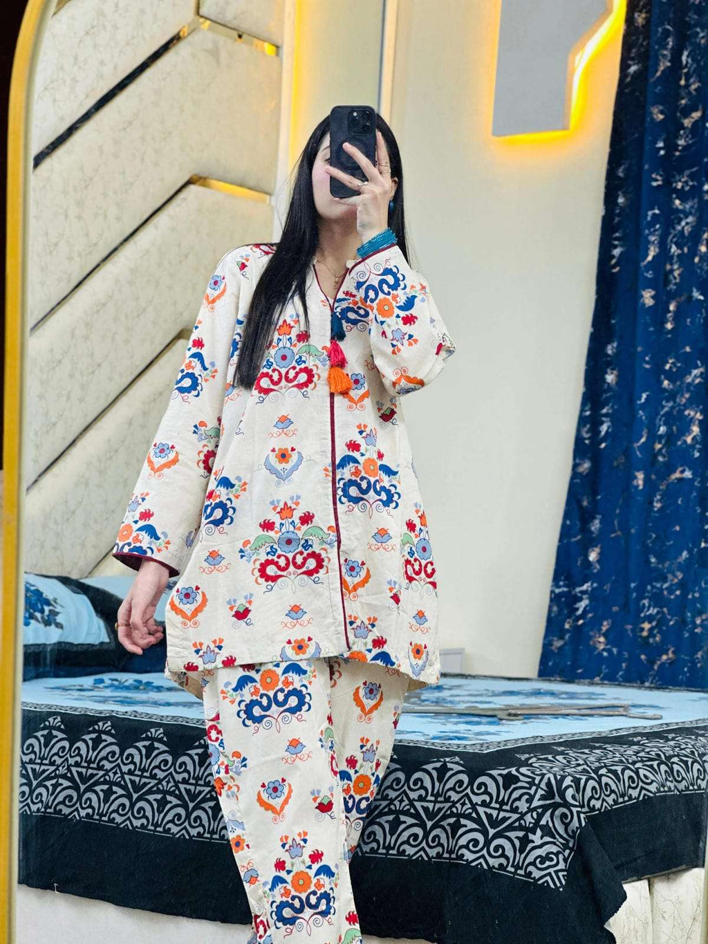 2 Piece Cotton Printed Co- Ord Set