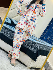 2 Piece Cotton Printed Co- Ord Set