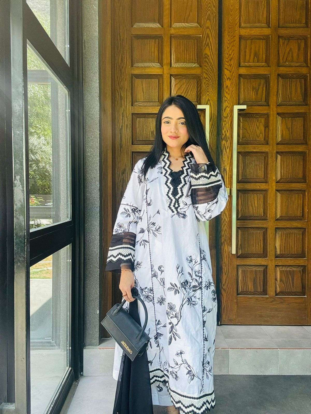2 Piece Cotton Embroidred Suit