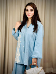 Embroidered Cotton 2-Piece Co-Ord Set