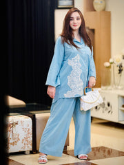 Embroidered Cotton 2-Piece Co-Ord Set