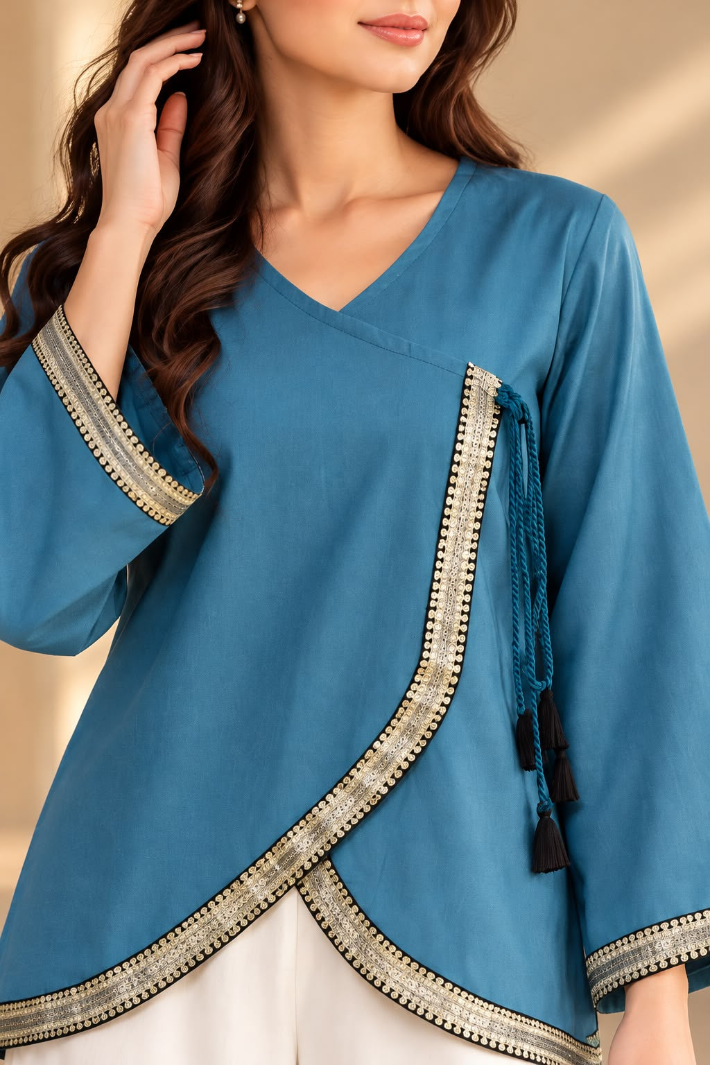 Embroidered Cotton 2 Piece Co-Ord Set