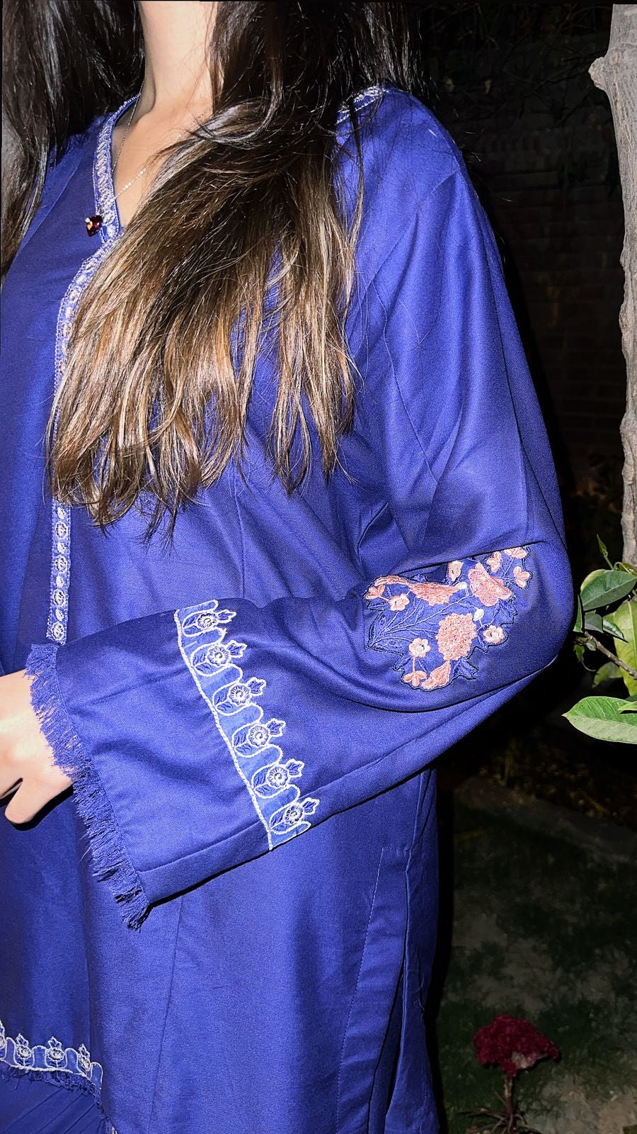 Embroidered Cotton Co-Ord Set for