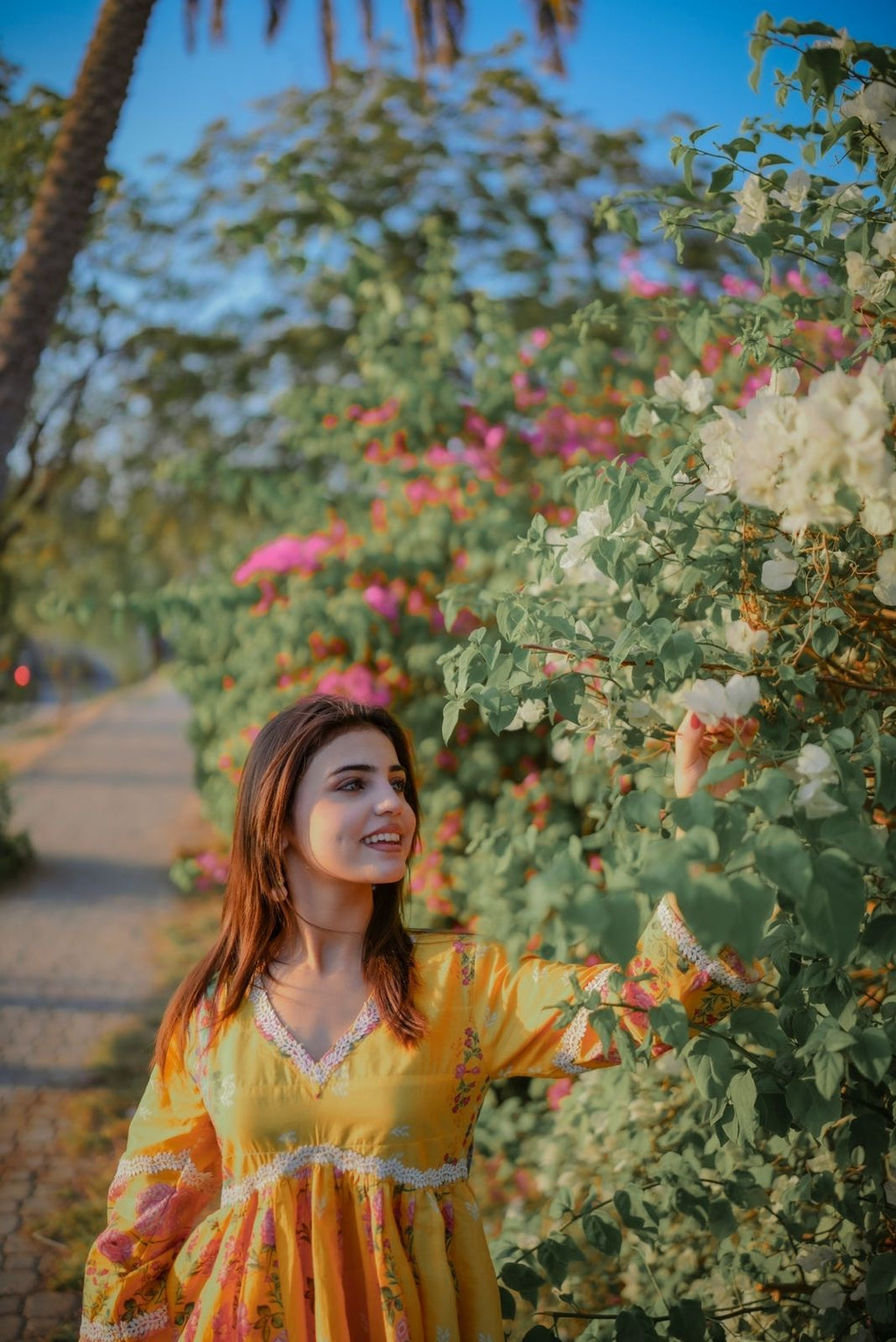 Floral Printed Lawn Shirt