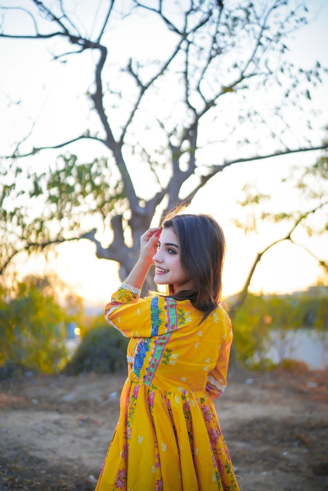 Floral Printed Lawn Shirt