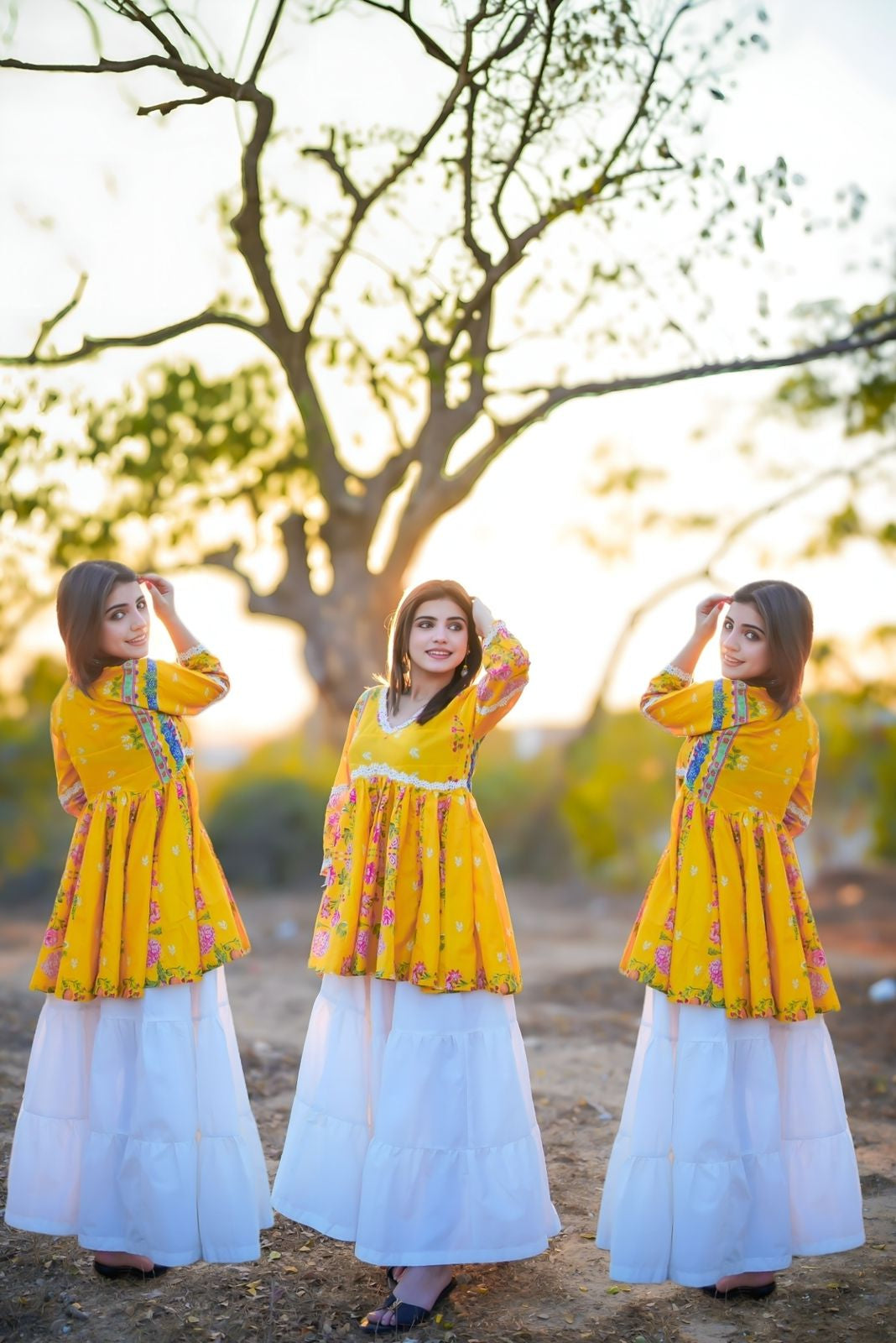 Floral Printed Lawn Shirt